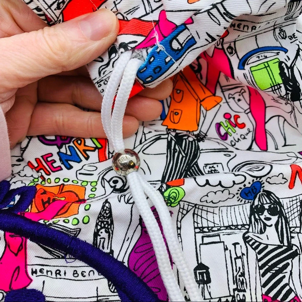 NWT Henri Bendel Drawstring Laundry Travel Bag 23” x 17” - Picture 3 of 4